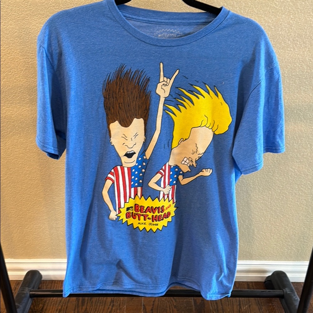 Beavis and Butt-Head Kids' Blue Graphic Tee